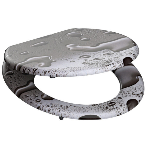 MDF WC-Sitz Motiv Grey-Steel