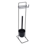 SQUARE BASIC BLACK - WC Bürste mit Rollenhalter