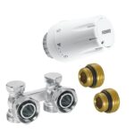 SET: Heizkörper - Winkelthermostat-Set universell 1/2"