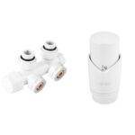 Heizkörper Integriertes Winkelthermostat-Set, weiß