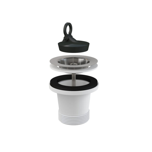 Erhöhtes Ablaufventil für Spülbecken 6/4”