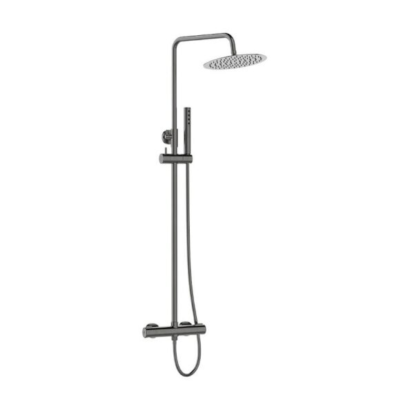 Pretto Duschsystem mit Thermostat -graphit
