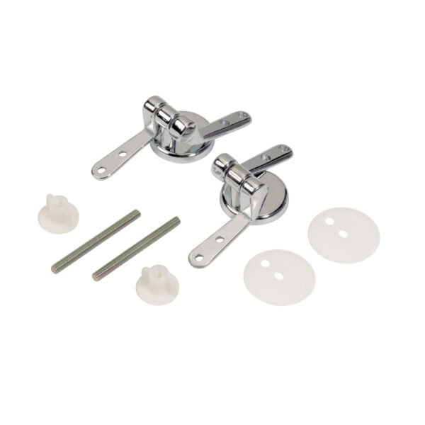 Scharniere für MDF-WC-Sitz - verchromt