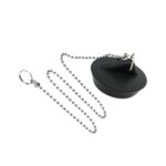 PVC Waschbecken-Stöpsel schwarz