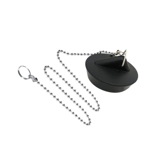 PVC Waschbecken-Stöpsel schwarz