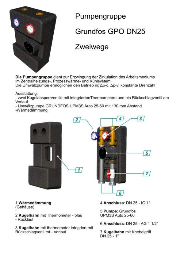Pumpengruppe Grundfos DN 25 – Bild 7