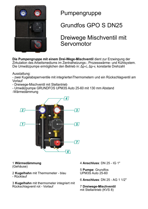 Pumpengruppe Grundfos DN 25 – Bild 8
