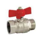 Kugelhahn mit Schmetterlingsgriff 1" (MF)