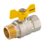 Gas-Schmetterlingskugelventil 3/4"